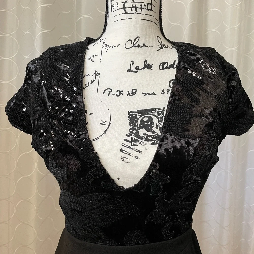 Sequins Black Romper - Picture 3 of 3